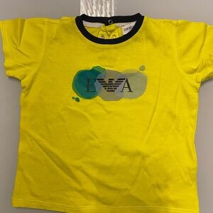 Emporio Armani Kids Yellow T-Shirt seize 18 months